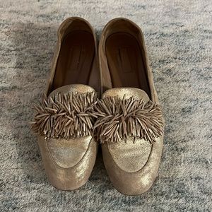 •   Aquazzura Suede Loafers